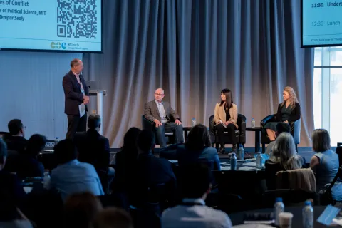 Picture of a panel on stage at Crossroads 2026